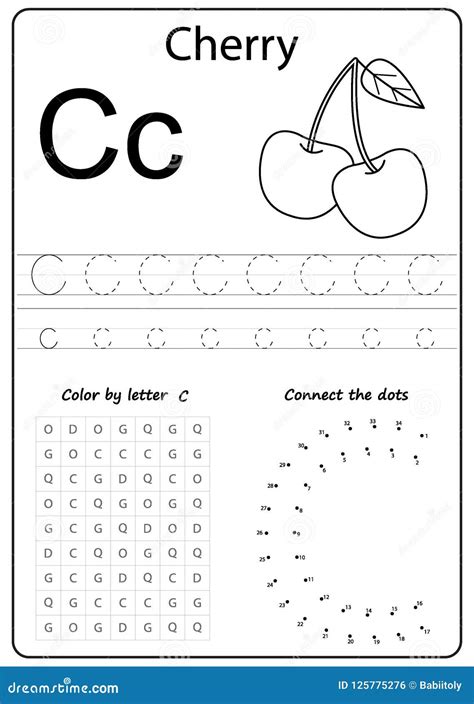 Letter C Worksheet Stock Illustrations 384 Letter C Worksheet Stock