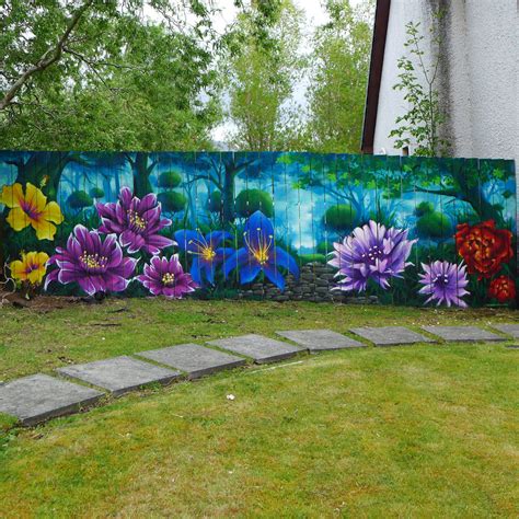 Giant Flowers Mural Munlochy Fresh Paint