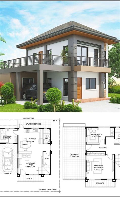 Two Story House Design 2 Storey House Design Modern Small House