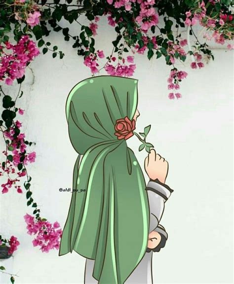 Wallpaper Kartun Muslimah Bercadar Terbaru 2018 21 Gambar Kartun