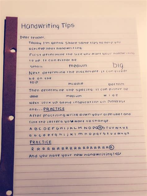 How To Achieve Neat Handwriting Neat Handwriting Handwriting