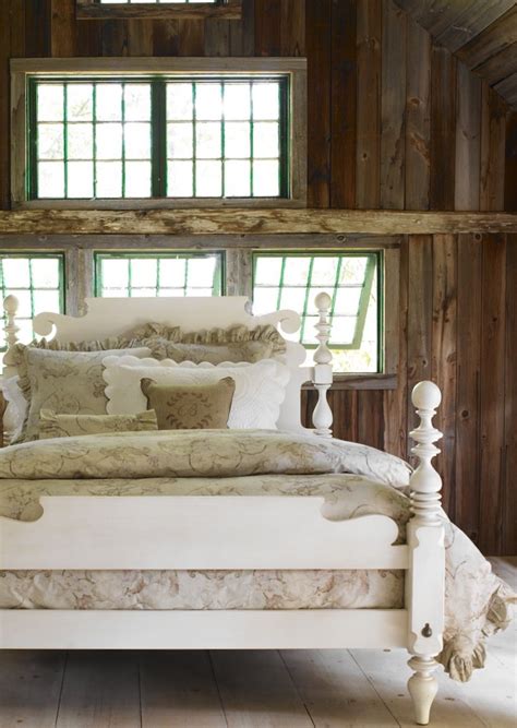 Country styled bedroom with pretty rustic touches. 98 best images about French country barn ideas on ...