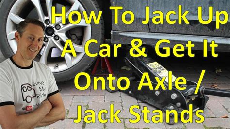 How To Jack Up Your Car Support It With Jack Axle Stands And Remove The Wheel Youtube