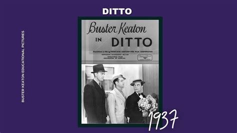 Ditto 1936 Buster Keaton Educational Pictures Full Hd Youtube