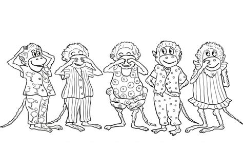 Little Monkey Coloring Pages 101 Coloring