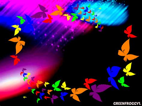 Rainbow Butterflies Wallpaper And Background Image 1333x1000 Id430079