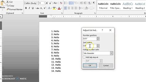 Numbered Lists And Spacing In Word YouTube