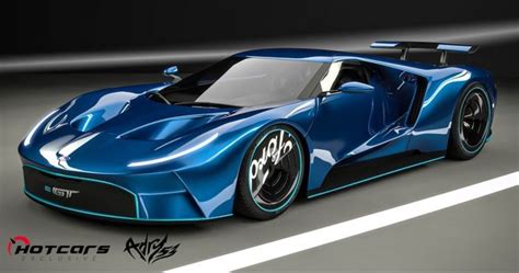 A Clever Rendering Of An Electric Ford Gt