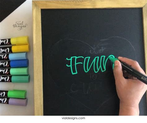 Easy Diy Chalkboard Lettering Sign Vial Designs