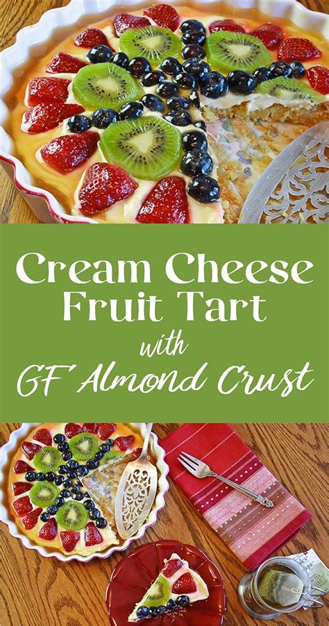 A Pie With Fruit On It And The Words Cream Cheese Fruit Tart