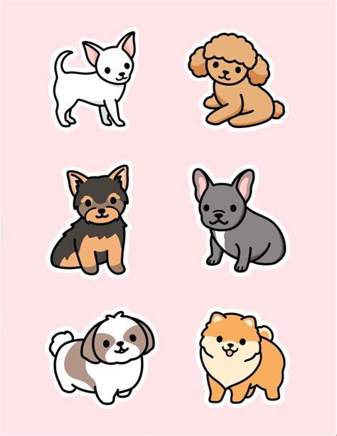 Small Dog Sticker Pack Sticker By Littlemandyart In 2021 Cute Dog