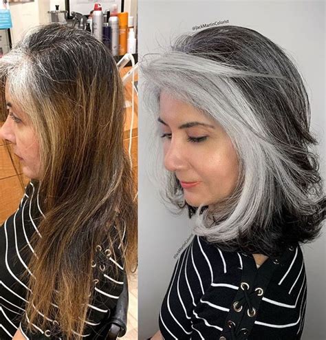 How To Color Grey Hair With Highlights Merahk