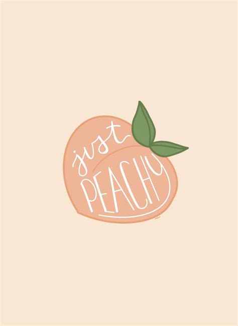 ~ Just Peachy ~ Created By Reagan Watkins ︎ Peach Wallpaper Flowery