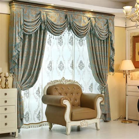 Custom Curtains Luxury High Class European Chenille High Grade Jacquard