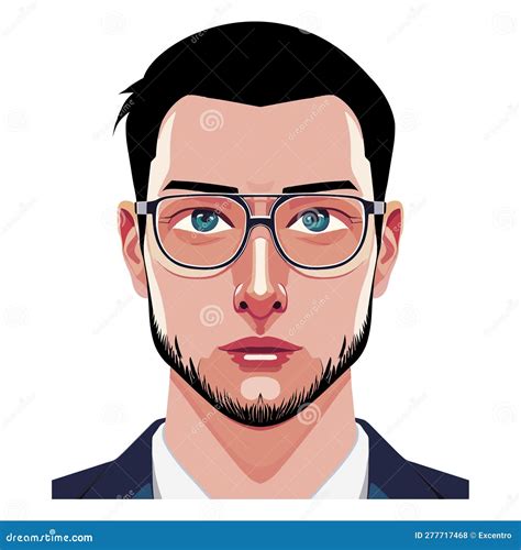 Face Man Stock Vector Illustration Of Style Caucasian 277717468