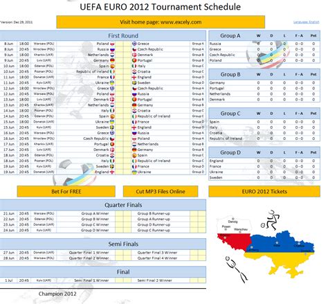 Euro 2021 Fixtures Wall Chart Bbc Smartcoder 247 Euro 2020 Football