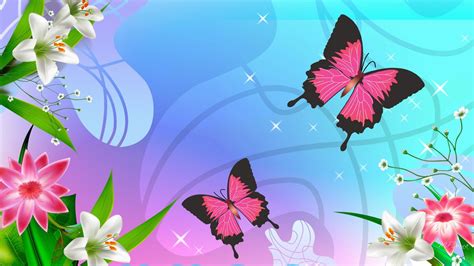 68 Butterfly And Flower Wallpaper Wallpapersafari