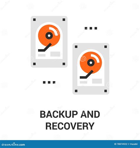 Backup And Recovery Icon Stock Vector Illustration Of Hardware 78874922