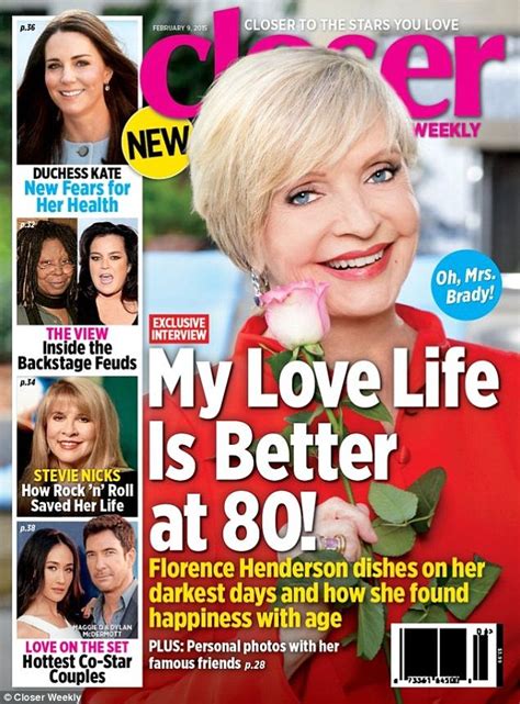 The Brady Bunchs Florence Henderson Discusses Her Active Sex Life Daily Mail Online