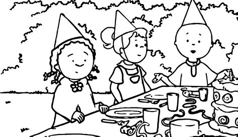 Subscribe for more fun new coloring videos everyday.have your imagination go wild and wide. Caillou Picnic Coloring Page | Wecoloringpage.com