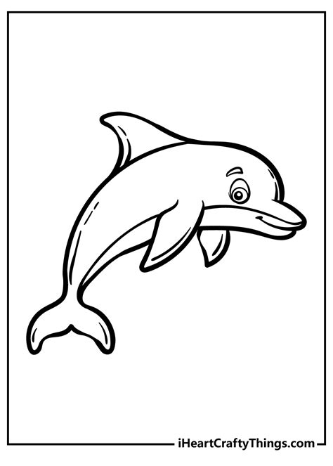Dolphin Coloring Pages Free Printable Printable Templates
