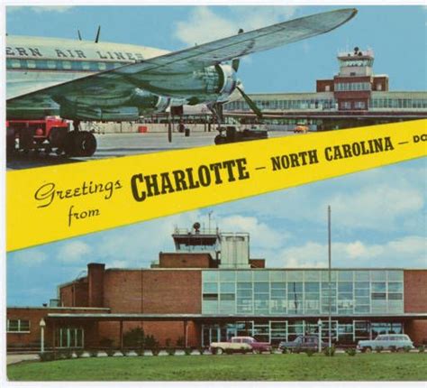 Greetings From Charlotte North Carolina Douglas Municipal Airport