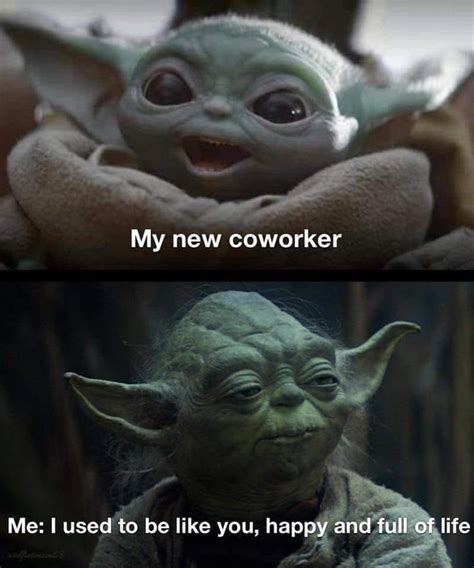 Pin By Tor Bear On Baby Yoda Yoda Funny Work Memes Yoda Meme