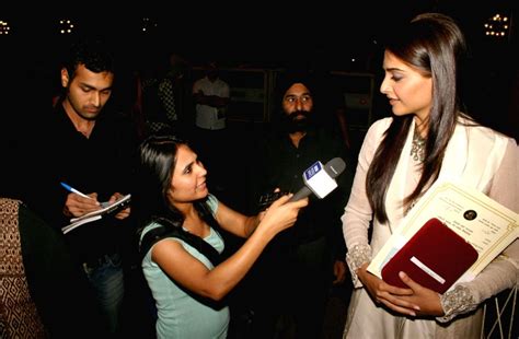 Bollywood Actress Sonam Kapoor At Vigyan Bhawan After Received55 Th