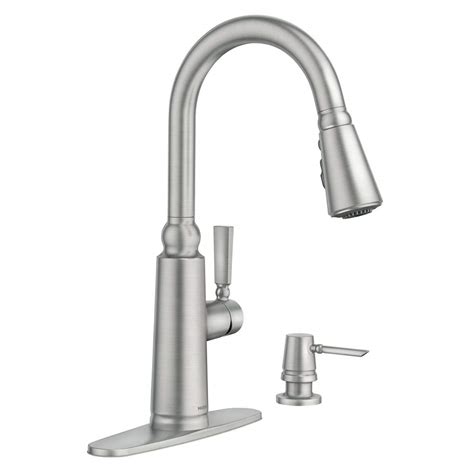 All moen faucet's require silicone grease specific to their cartridges to allow the handle to move freely. Moen Coretta Single-Handle Pull-Down Sprayer Kitchen ...