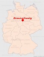 Braunschweig auf der Deutschlandkarte