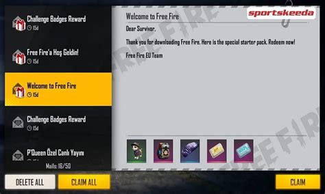 How To Use Latest Free Fire Redeem Codes On The Official Redemption