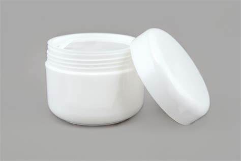 White Cosmetic Jars With Liners Vivaplex