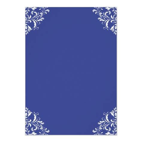 Elegant Vintage Royal Blue Wedding Invitations In 2021