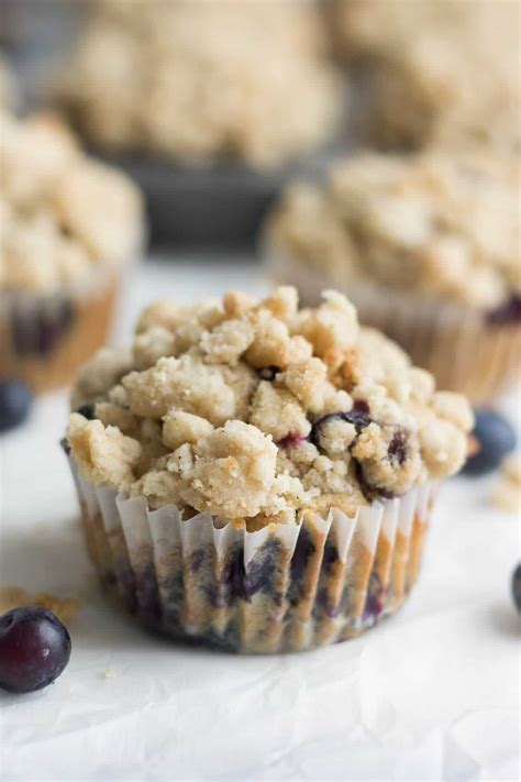 Homemade Blueberry Muffins With Crumb Topping What Molly Made