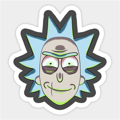 Evil Rick Sanchez Rick And Morty Sticker Teepublic