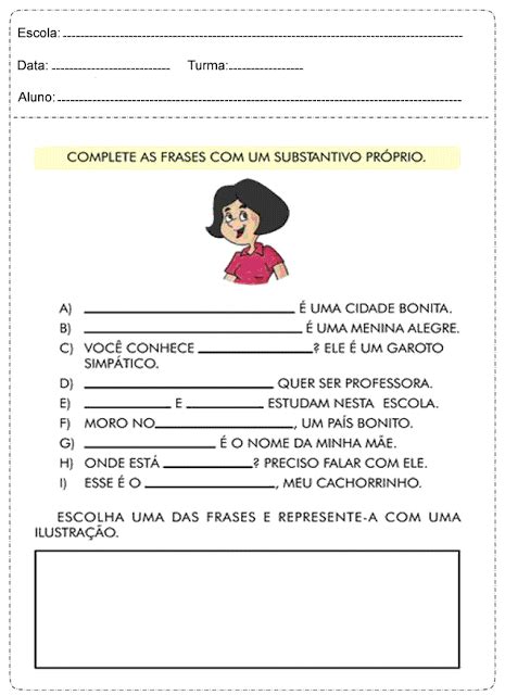Exercicios Portugues Substantivos Trabalho De Formatura