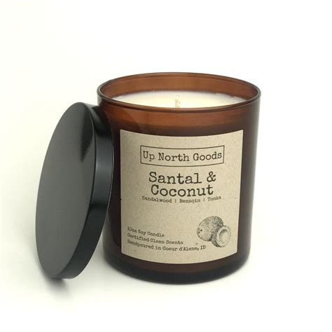 Santal And Coconut Soy Candle Etsy