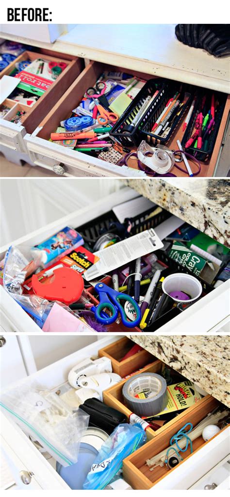 Organizing And Recycling Junk Drawer Contents