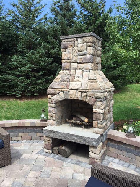 Image Result For Stack Stone Outdoor Fireplace Outdoor Fireplace