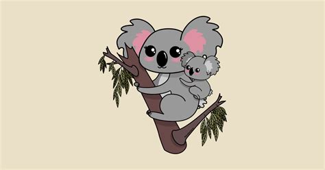 Kawaii Koalas Mother And Baby Koalas T Shirt Teepublic