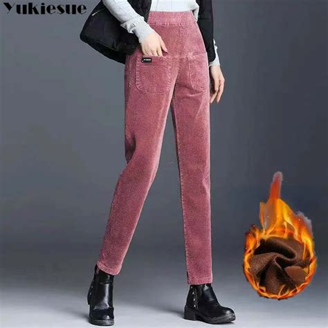 Woman S Pants 2023 Autumn Winter Corduroy New Style Loose Haren Pants