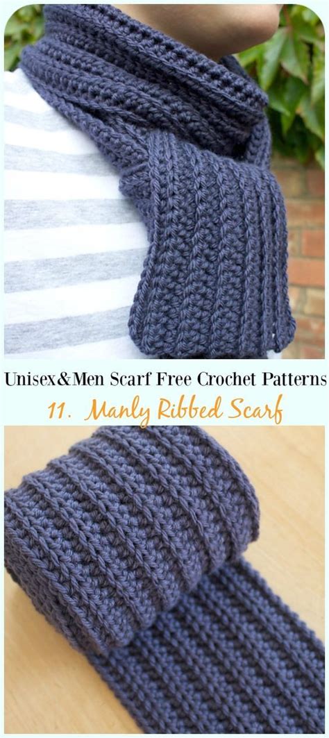 Unisex And Men Scarf Free Crochet Patterns 2019 Scarves Diy