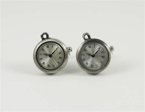 Working Real Watch Cufflinks — Battery Operated Clock Cuff Links