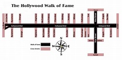Hollywood Stars Map hollywood walk of fame map holidaymapq with 1222 X ...