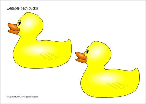 Editable Bath Ducks Template Preschool Crafts Preschool Ideas Rubber