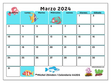 Calendarios Marzo 2024 Michel Zbinden Es