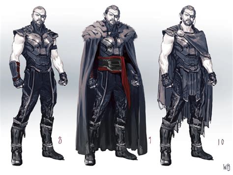 Infinity War Concept Art Early Rough Concept Ideas For Thor
