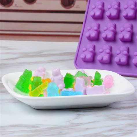 Different Colors Gummy Bear Molds With Dropper This 100 Food Grade