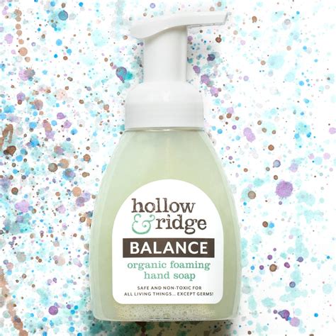 Organic Foaming Hand Soap Balance Hollow And Ridge Essential Oil