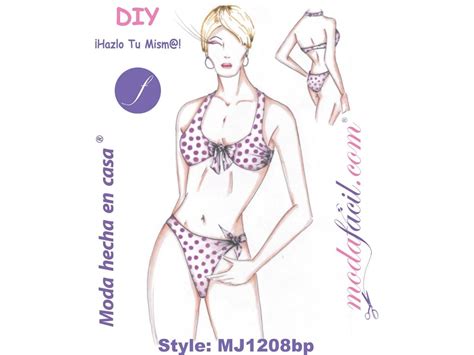 Bikini ModaFacil MJ 1208 BP Bikinis Bp Sewing Patterns